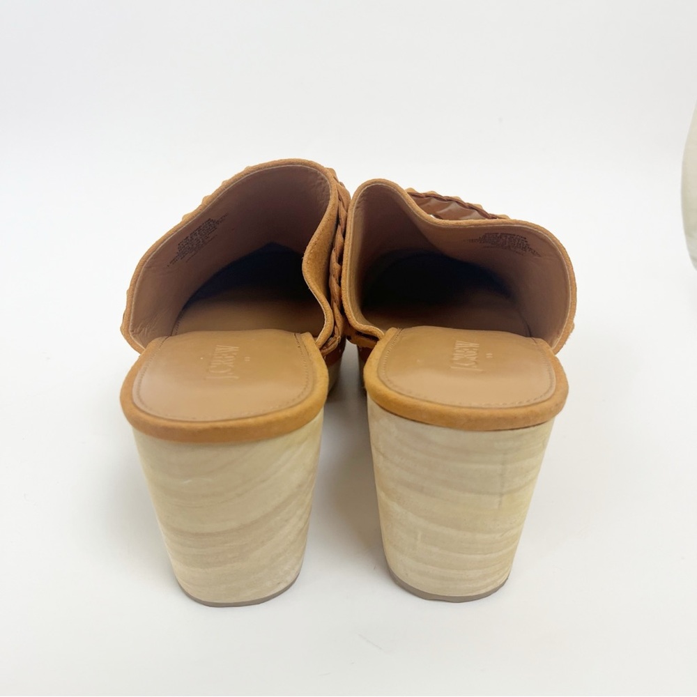 J. Crew Suede Braided Brown Clogs Size 9.5 - Picture 3 of 7